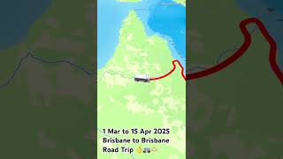 Road trip holiday dates booked Brisbane to Brisbane round trip travel vanlife holiday australia [upl. by Odell]