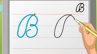 Cursive Writing  Capital Letter ‘B’  Macmillan Education India [upl. by Namlak]