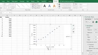 Creating a Scatter Plot in Excel 2016 [upl. by Mozart]