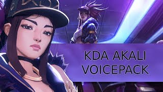 KDA Akali Voicepack Skin [upl. by Nellad908]