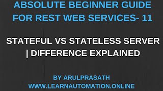 Web services  11  Stateless and Stateful  Difference  Tamil [upl. by Alvarez]