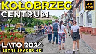 Kołobrzeg 2024 Miasto Spacer 4k Kołobrzeg Polska Centrum Miasta Lipiec 2024 [upl. by Oiramel723]