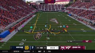 CFB25 S2 W11 OtSS VT vs ND [upl. by Ronny]