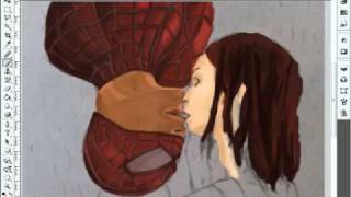 Kiss from a Spider  Speed painting [upl. by Anitroc480]