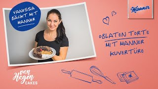 Manner Oblaten Torte mit Kuvertüre und Schokoladeglasur [upl. by Balf]