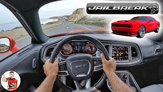 The Dodge Challenger SRT Jailbreak is a Savory Supercharged Menace POV Drive Review [upl. by Gassman]