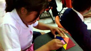 FORMANDO RECTANGULO CON EL TANGRAM [upl. by Ibot]