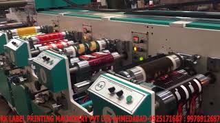 8 Color Flexo Label Printing Machine RKFM8 Color [upl. by Nnylyoj]