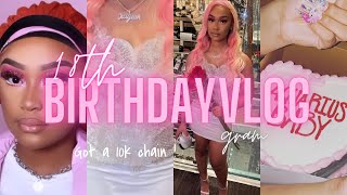 18TH BIRTHDAY GRWM  VLOG  DINNER BEST BIRTHDAY EVER  HAIR  LASHES NAILS  MAKEUP ECT [upl. by Adnawuj544]