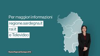 Elezioni Regionali Sardegna 2019  Come si vota [upl. by Nosdrahcir]