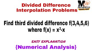 Divided Difference Interpolation example  problem 2 [upl. by Colin62]