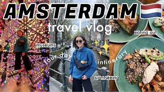 AMSTERDAM TRAVEL VLOG  How to explore the city in 4 days [upl. by Leuamme]