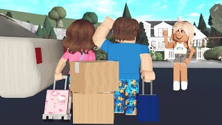 Saying GOODBYE  Roblox Bloxburg Family Roleplay  WITH VOICE [upl. by Leroj]