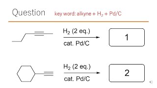 【反応】猫が出す化学の問題なのです（アルキンの反応2） [upl. by Nosnhoj]