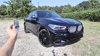 2023 BMW X6 xDrive40i M Sport Start Up Walkaround Test Drive and Review [upl. by Nbi215]