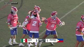 Philippines vs Mexico Mens World Lacrosse Championship 2023 15th Place Game [upl. by Beattie]