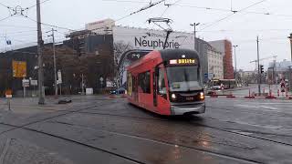 Das ist ja ein Straßenbahnmix auf den Leipziger Hauptbahnhof in Leipzig 2023 [upl. by Harmaning]