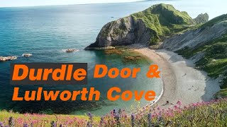 UK Dorset Jurassic Coast  Day 1  Lulworth Cove and Durdle Door DroneHolidayMoments [upl. by Jochbed]