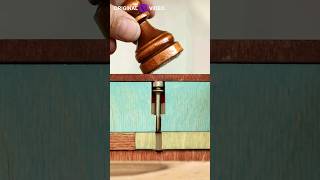 Secret Wooden Key amp Lock Simple DIY woodworking woodcraft diy woodwork [upl. by Idalina768]