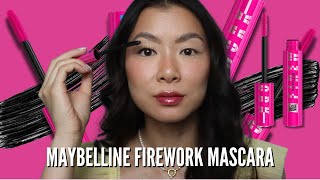 The BEST Drugstore Mascara  NEW Maybelline Lash Sensational Firework Review [upl. by Bithia234]