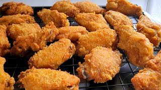 Easy fried chicken wings recipe no batter [upl. by Cassiani510]