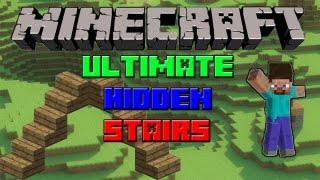 Ultimate Hidden Piston Stairs Tutorial  Minecraft Beta 17 [upl. by Moran]