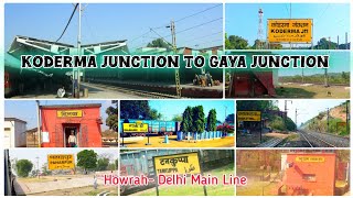 Train Stations on the HowrahDelhi Main Line Koderma Junction to Gaya Junction Indian Railways [upl. by Hutt245]