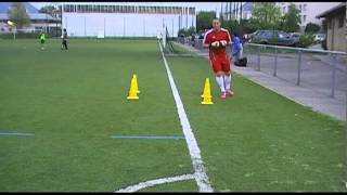 entrainement gardien but  exercice de base 5 goalkeeper portero training [upl. by Ataner745]