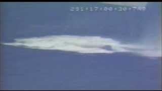 Space Shuttle SRB reentry and splashdown in the ocean after launch [upl. by Chiles245]