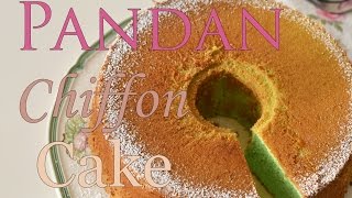 How to make Pandan Chiffon Cake 판단 쉬폰케익 만들기 [upl. by Neddie]