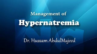 HYPERNATREMIA Calculations and Correction [upl. by Llenrad845]