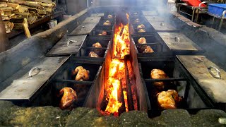 한번에 40마리 30년 전통방식의 장작구이 통닭  Firewood Roasted Chicken  Taiwanese street food [upl. by Coyle]