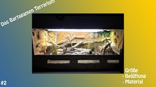 Das Bartagamen Terrarium Größe und Materialien Video 002 [upl. by Analad367]