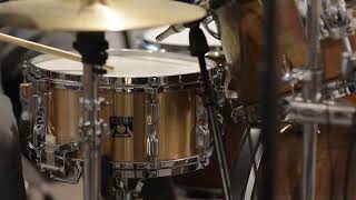 Tama Mastercraft Bell Brass Snare Drum 14X65  Acustica Audio Nickel Compressor [upl. by Harbot]