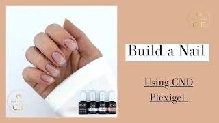 How to build a nail using CND plexigel [upl. by Thill980]