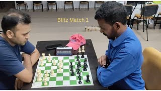 Niklesh Jain sir vs Shahid Husain Blitz game1Hindichessbaseindia chess [upl. by Nwahshar]