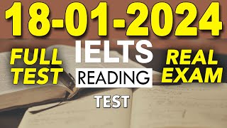 IELTS READING PRACTICE TEST 2024 WITH ANSWER  18012024 [upl. by Enilekaj748]