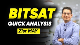 BITSAT MAY 2023  21st May l Quick Analysis  MathonGo  Anup Sir [upl. by Adilen419]