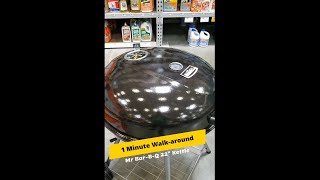 1 Minute Walkaround Mr BarBQ 22 inch kettle grill review shorts [upl. by Colin712]