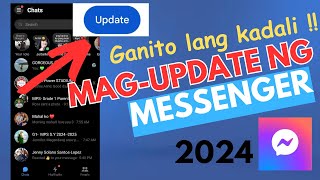 PAANO MAGUPDATE NG MESSENGER 2024  HOW TO UPDATE FACEBOOK MESSENGER [upl. by Anaul]