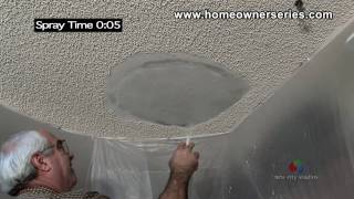 How to Texture Drywall  Popcorn Ceiling  Drywall Repair [upl. by Gylys]