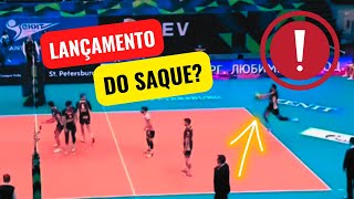 Erro no Lançamento do Saque no Voleibol voleibol [upl. by Rosamund]