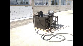 Bitumen emulsion sprayer BitPro 20 with chip spreader G110 [upl. by Ahsen]