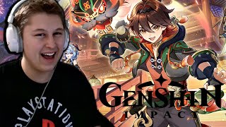 NEW Player Reacts to Every GENSHIN IMPACT Version Trailer 144 [upl. by Dhiman610]