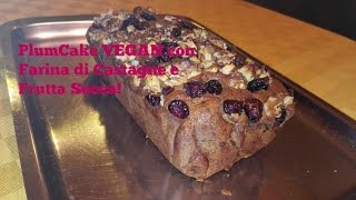 PlumCake VEGAN con Farina di Castagne e Frutta Secca RicetteFelici [upl. by Assilanna]