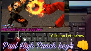 Paul super punch in tekken 3  How to make paul super punch in keyboard 😱 [upl. by Winn822]