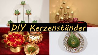 Kerzenständer DIY – Kerzenhalter dekorieren [upl. by Onilecram349]