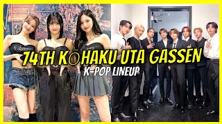 74th Kohaku Uta Gassen 2023 Kpop Performers Lineup [upl. by Ardnola]