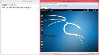 VNC Authentication Vulnerability Scanning with Metasploit [upl. by Golanka]