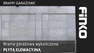 Brama garażowa wykończona płytą elewacyjną [upl. by Ynos]